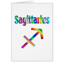Sagittarius Rainbow Cards