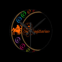 Sagittarius wall clocks