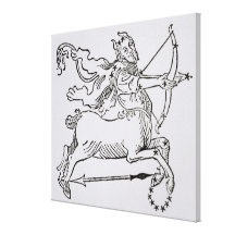 Sagittarius (the Centaur) an illustration from the Canvas Prints