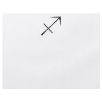 Sagittarius. Zodiac Astrology Sign. Black. Flyer