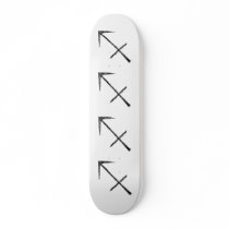 Sagittarius. Zodiac Astrology Sign. Skate Deck