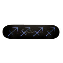 Sagittarius. Zodiac Astrology Sign. Skateboards