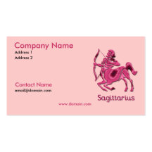 Sagittarius Zodiac Business Card
