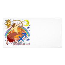 Sagittarius-Zodiac-Design-V-1 Personalized Photo Card