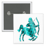 Sagittarius Zodiac Square Pin buttons
