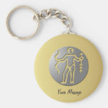 Sagittarius Zodiac Star Sign Premium Silver Keychains