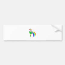 Saguaro Cactus Barfing A Rainbow Bumper Sticker