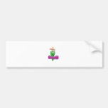 Saguaro Cactus Playing Quads Bumper Stickers