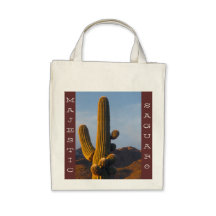 Saguaro majestueux - fourre-tout organique sac en toile