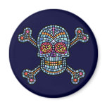saic Tile Pirate Refrigerator Magnet