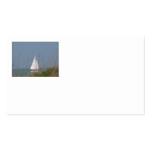 Sail Boat Dunes Business Card
