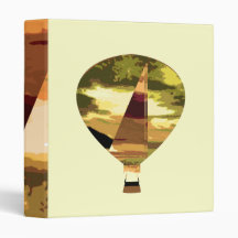 Sail Boat n Gas Baloon 3 Ring Binders