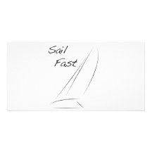 Sail Fast Customized Photo Card