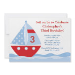 Sail on by & Celebrate Birthday Invitation invitations