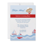 Sailboat and Monkey Birthday Invitation