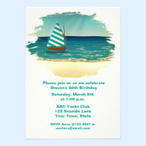 Sailboat and Sea invitations