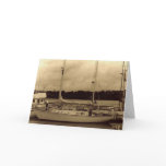Sailboat In Sepia Notecard