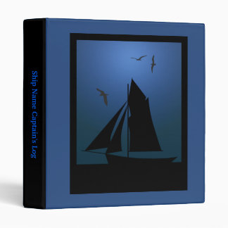 Sailboat Nautical Captain s Log Book Binder