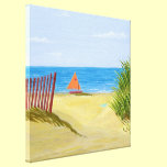 Sailboat on a Beach canvas prints