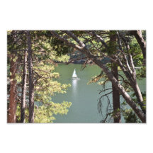 Sailboat on the lake photo art