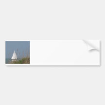 Sailboat on the Sea Bumper Stickers