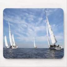 Sailboat Race Mouse Pads