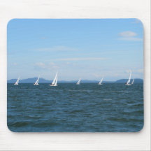 Sailboat Races Mouse Pads