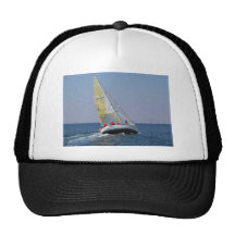 Sailboat Racing On Mar Menor Mesh Hat