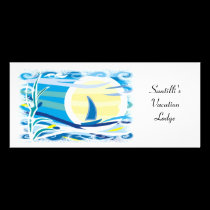 Sailboat Rack Card Lodge, Resort, etc rack cards