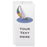 sailboat customized rack card