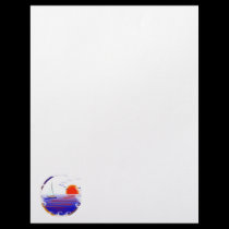 Sailboat Scene Letterhead letterhead