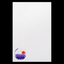 Sailboat Scene Stationary stationery