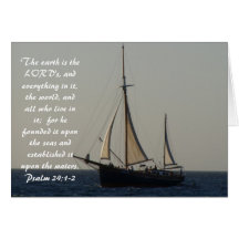 Sailboat Scripture Notecard