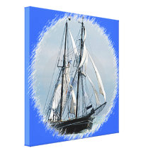 Sailboat Stretched Canvas Prints