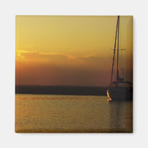 Sailboat Sunset Magnet