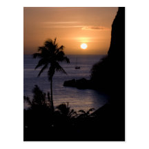 Sailboat Sunset Postcard