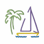 Sailboat with Palm Tree Hoody
