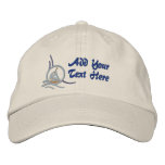 Sailboats and Stars Embroidered Baseball Caps