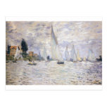 Sailboats - Claude Monet Postcard