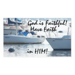 Sailboats God is Faithful! Card business cards