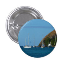 Sailboats in the Bay Button