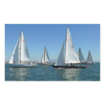 Sailboats in the Harbour Sticker