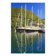 Sailboats in Tortola, BVI Photograph