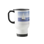 Sailboats on the  Horizon Travel Mug