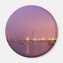 Sailboats Sunrises Morning Refrigerator Magnets