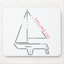 Sailing 101 - Basic design Mouse Pad