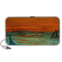 Sailing at sunset iPhone speaker