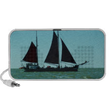 Sailing barge iPod speakers
