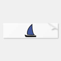 sailing boat bumper sticker