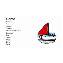sailing boat business card